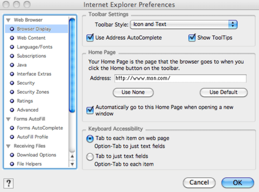 Ie driver download for mac os